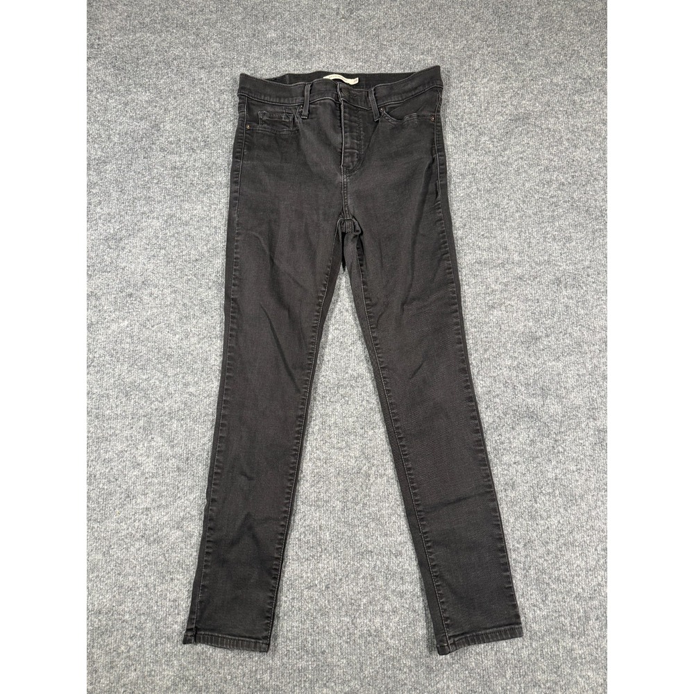 Levi's 311 Shaping Skinny Jeans Womens 29 Black Denim Dark Wash Mid Rise Stretch